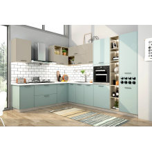 Holike PVC Particle Board Modern Kitchen Cabinet with Macaron Color